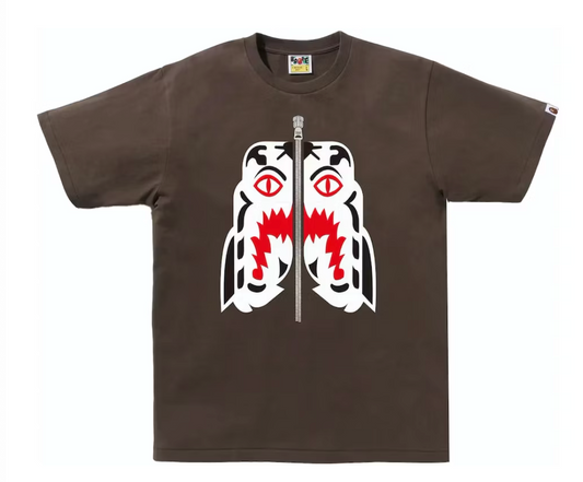 BAPE White Tiger Tee Brown