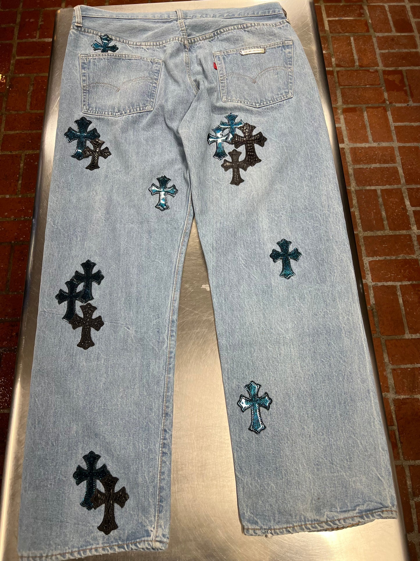 Jelly Patch Chrome Heart Jeans