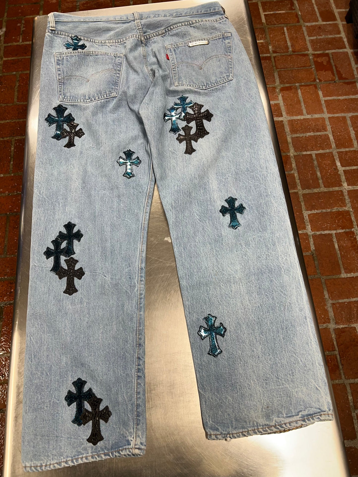 Jelly Patch Chrome Heart Jeans