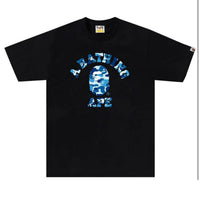 Bape Blue ABC Camo College Tee