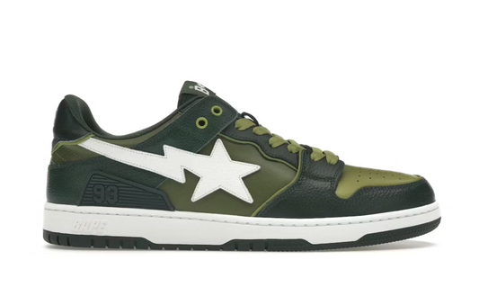 A Bathing Ape Sk8 Sta Olive Drab Green Camo