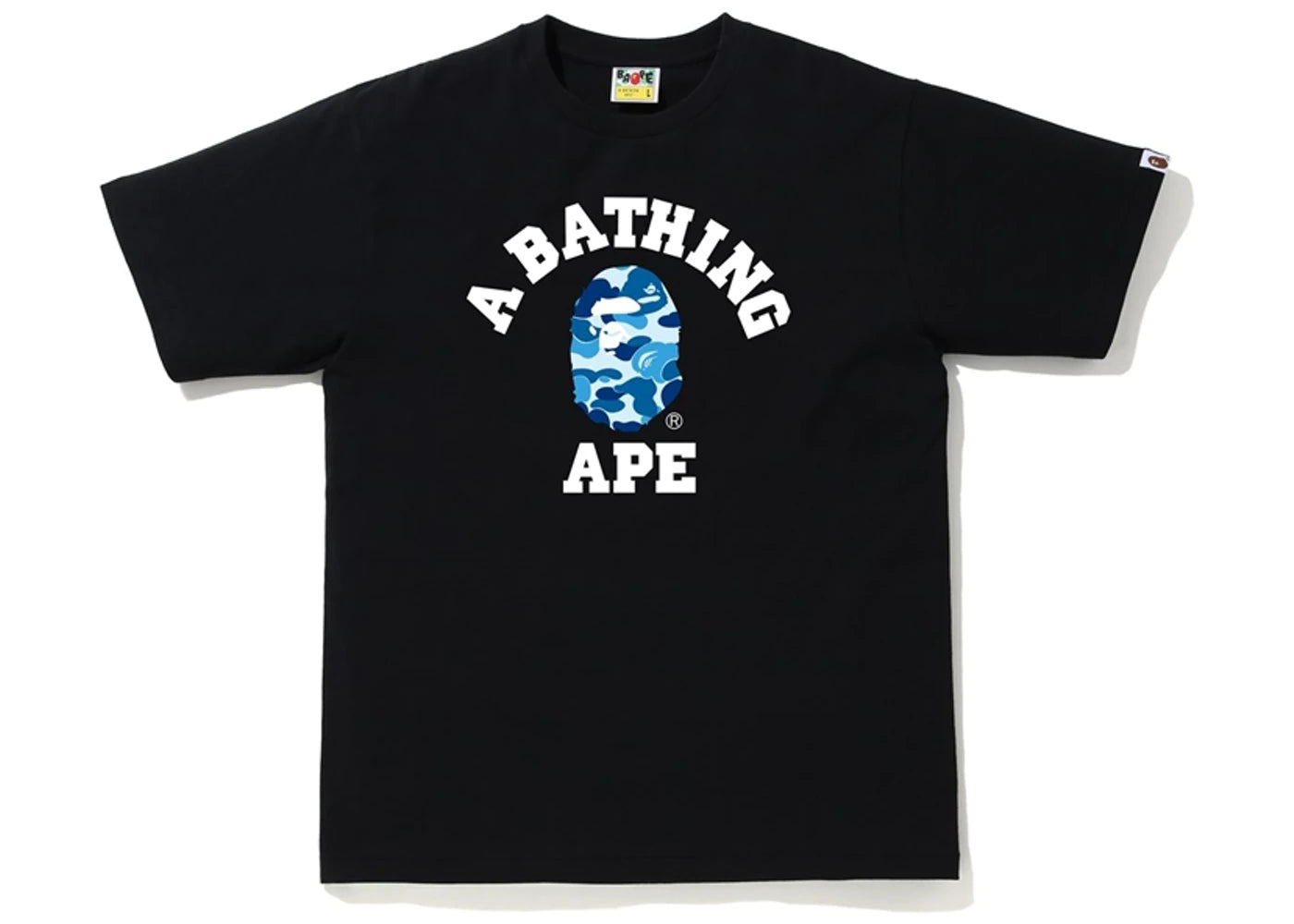 Bape Blue ABC Camo College Tee