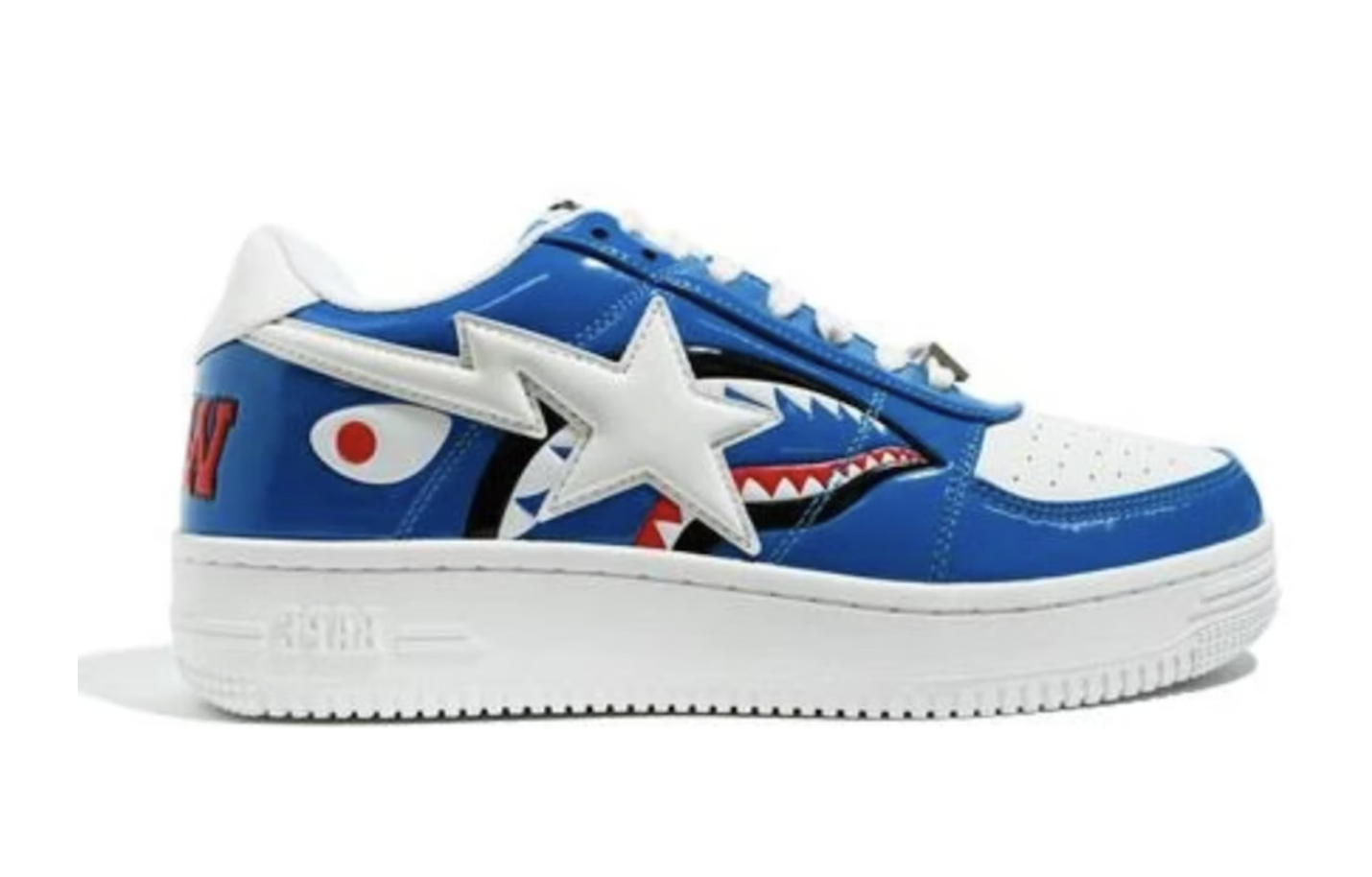 A Bathing Ape Bape Sta Low Color Block Shark Blue