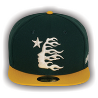 HellStar Baseball Fitted Green Hat