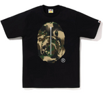 BAPE MAP CAMO APE HEAD SHARK TEE