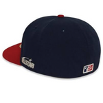 HellStar Baseball Fitted Navy/Red Hat