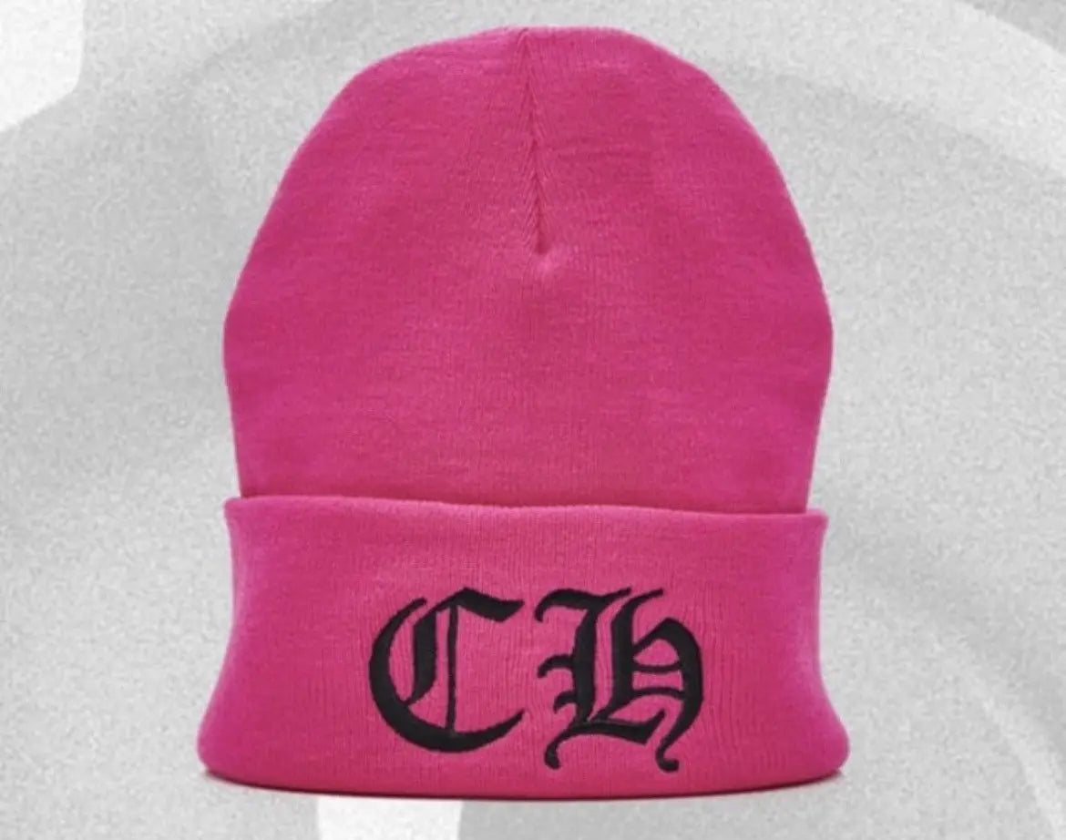 Chrome Hearts Pink Beanie