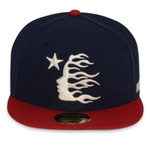 HellStar Baseball Fitted Navy/Red Hat