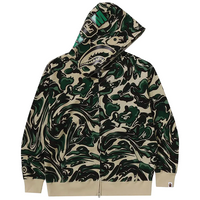 Bape Marbling Camo Zip-Up Hoodie