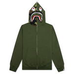 Bape Shark Green/Green Zip-Up Hoodie