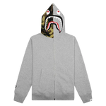 Bape Shark Grey/Green Zip-Up Hoodie